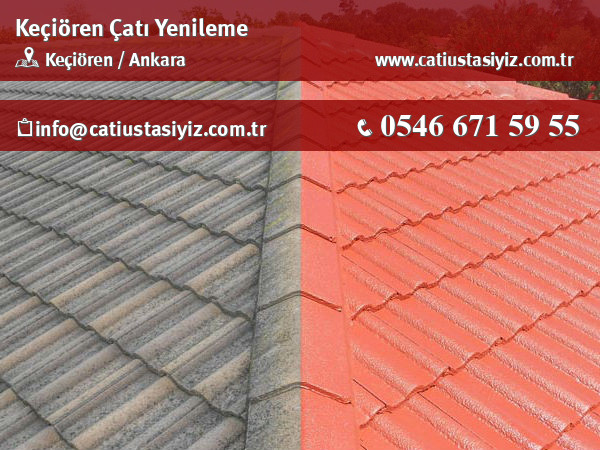 Keçiören çatı yenileme çalışması
