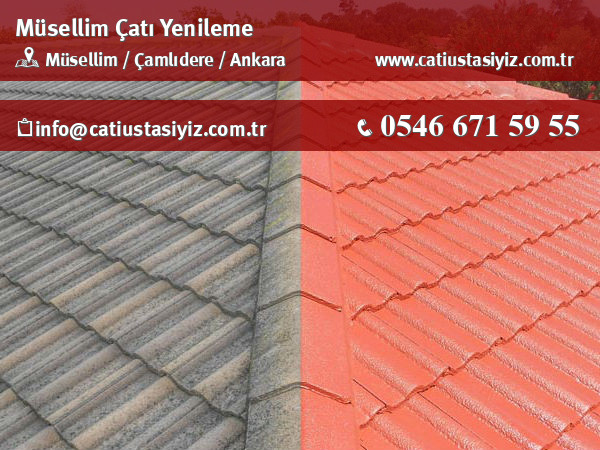 Müsellim çatı yenileme, çatı ustası