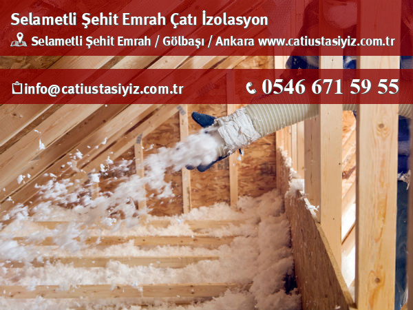 Selametli Şehit Emrah çatı izolasyon, yalıtım, catı ustası