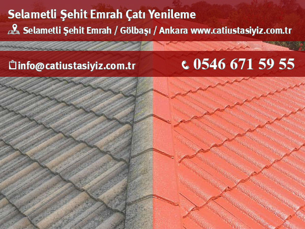 Selametli Şehit Emrah çatı yenileme, çatı ustası
