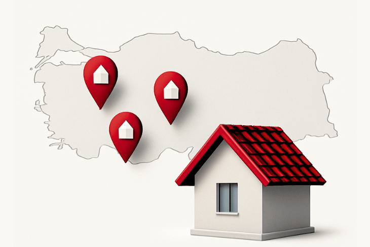 Hizmet bölgeleri konum, ikon, ev çatısı