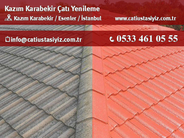 Kazım Karabekir çatı yenileme, çatı ustası