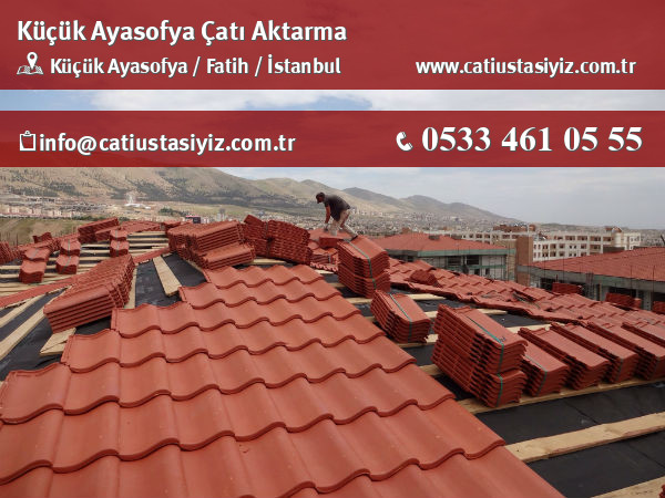 Küçük Ayasofya çatı aktarma, çatı ustası