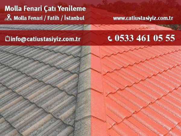 Molla Fenari çatı yenileme, çatı ustası
