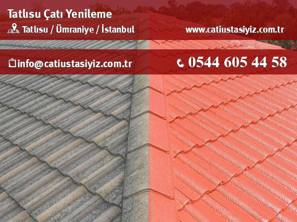 Tatlısu çatı yenileme, çatı ustası