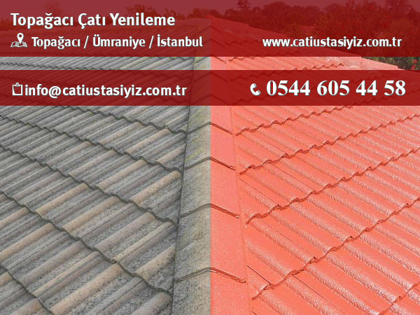 Topağacı çatı yenileme, çatı ustası