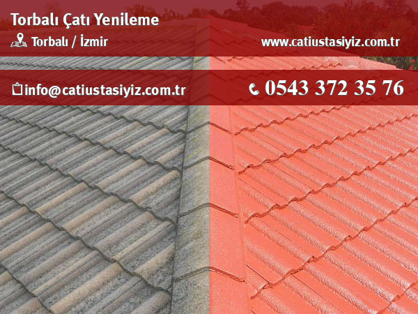 Torbalı çatı yenileme çalışması