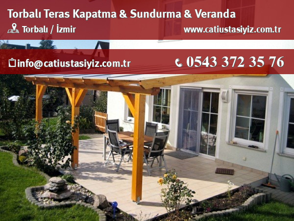 Torbalı teras kapatma ve sundurma uygulaması
