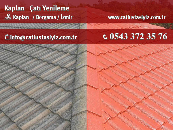 Kaplan çatı yenileme, çatı ustası