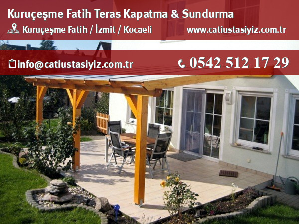 Kuruçeşme Fatih teras kapama ve sundurma sistemleri